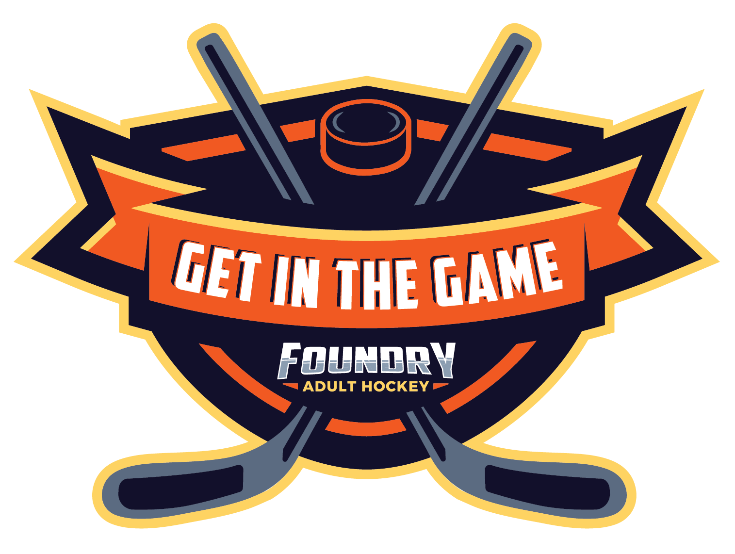 Foundry Hockey Get In The Game Logo